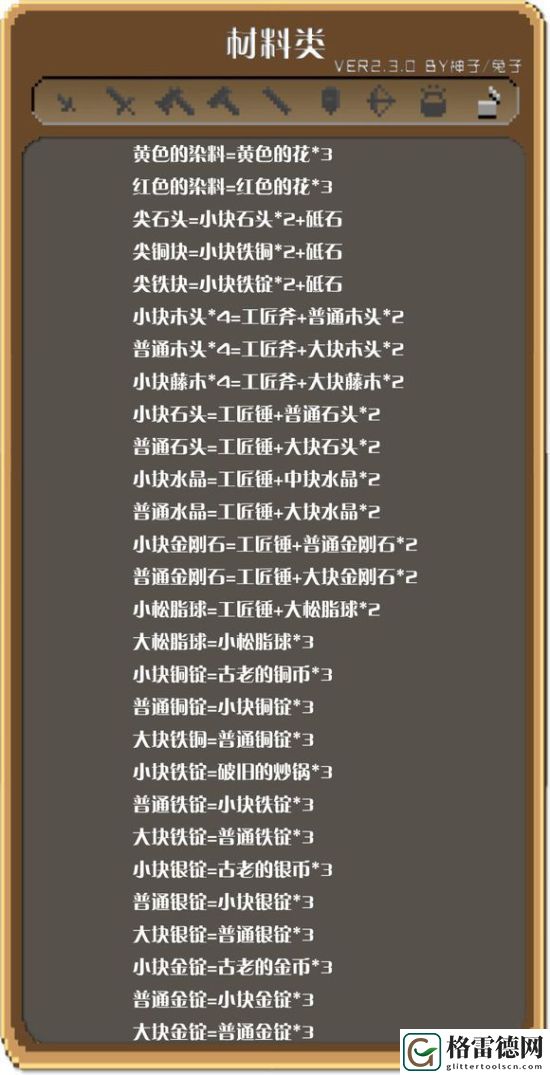 锻冶屋英雄谭合成表分享