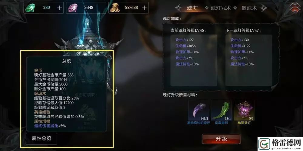 拉结尔魂灯快速升级怎么加点？魂灯快速升级加点攻略