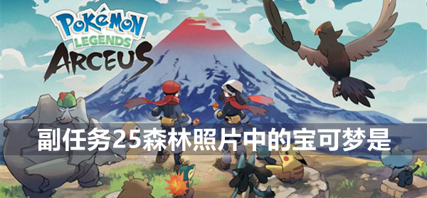 宝可梦传说阿尔宙斯副任务25森林照片中的宝可梦是怎么完成 宝可梦传说阿尔宙斯副任务25攻略
