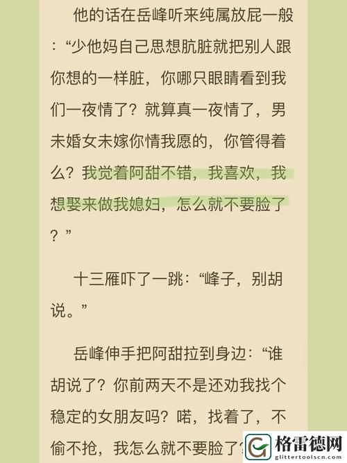 在命运交错中探寻自我——女婿有劲枪枪到底岳峰人物小说