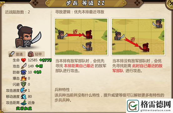 天天模拟器小小军团合战三国步兵种类分析