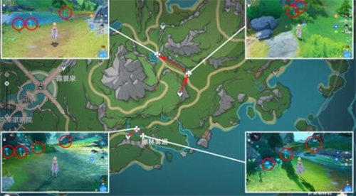 原神湖光铃兰怎么快速采集 原神湖光铃兰快速采集路线攻略