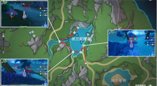 原神湖光铃兰怎么快速采集 原神湖光铃兰快速采集路线攻略