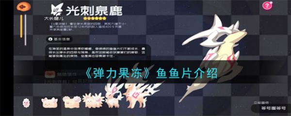 弹力果冻鱼鱼片宠物图鉴一览