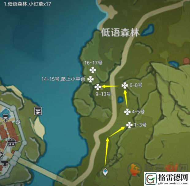 原神小灯草采集路线图介绍 原神小灯草购买地点及分布图汇总