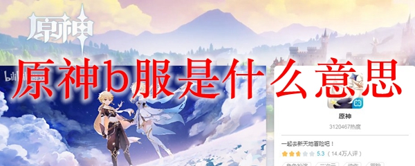 原神b服是什么意思 原神b服意思解析